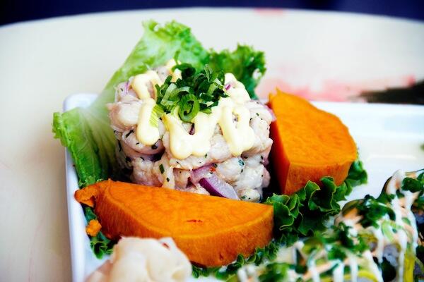 seafood ceviche tower